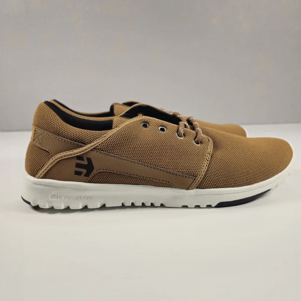 Etnies Scout Men's Size 11 Brown White Lightweight Skate Shoes New No Box